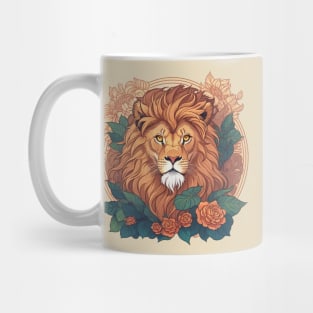 Lion face  t-shirt design, apparel, mugs, cases, wall art, stickers, Mug